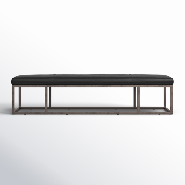 Roux Genuine Leather Bench