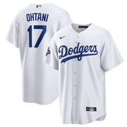 Men's Los Angeles Dodgers Shohei Ohtani Nike White 2025 World Series Champions Home Replica Jersey