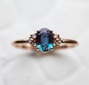 Dora Oval Lab Alexandrite Ring