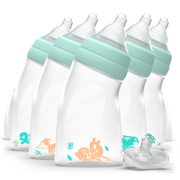 Balance + Bottles - Angled, Woodland Creatures, STANDARD Neck, 5oz