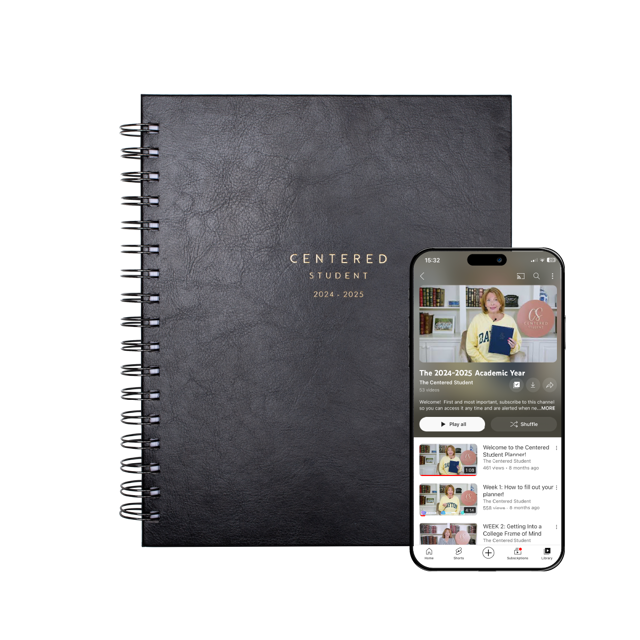 The 2024-2025 Centered Student Planner (Raven Black)