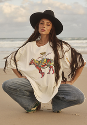 WORDS HAVE POWER TEE - MARSHMALLOW