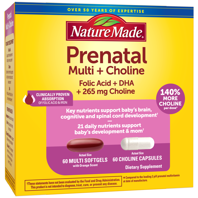 Prenatal Multi Softgels + Choline Capsules