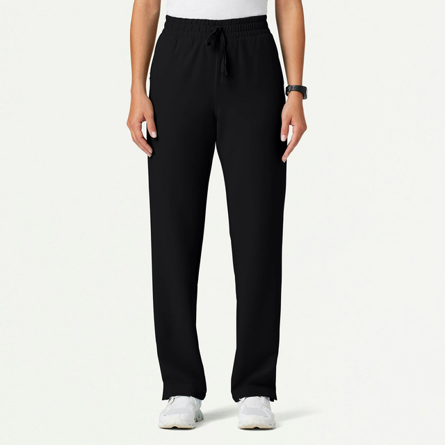 Kerr 5-Pocket Classic High-Waist Scrub Pant - Black