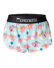Women's Flying Pigs 1.5" Split Shorts