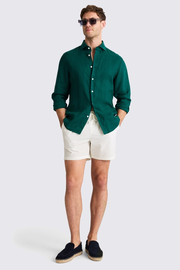 White Seersucker Swim Shorts