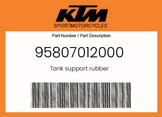 Tank support rubber