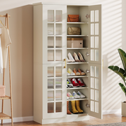 71" Shoe Cabinet, 8-tier Shoe Storage Racks With Adjustable Shelves