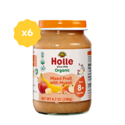 Holle Organic Baby Food Jar - Mixed Fruit with Muesli - 6 Jars