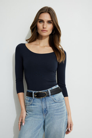 Three Quarter Sleeve Bodysuit