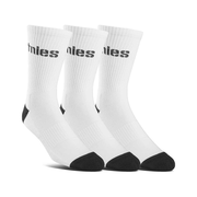 Etnies Stencil Icon Crew Socks 3 Pack - White