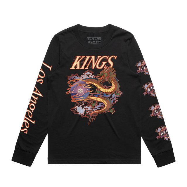 Kings Women's Violent Gentlemen Lunar New Year Black Long Sleeve Shirt