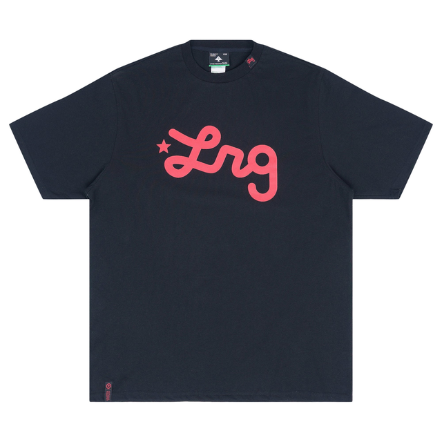 Lifted Script Tee - Black/Red