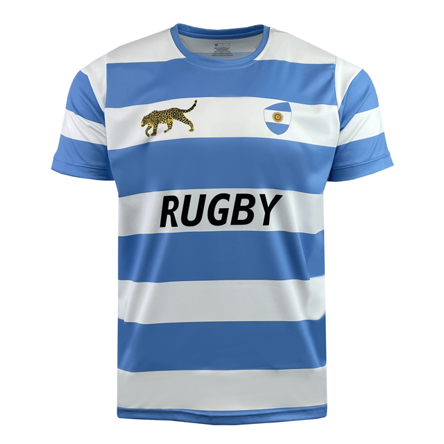 Nations of Rugby Argentina Rugby Hooped Supporters Jersey