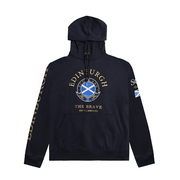 Hooded Sweatshirt Top Gold Circle Edinburgh Scotland The Brave