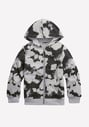 Tie Dye Zip Up Hooded Sweatshirt