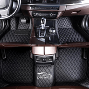 Black & Black Stitching Luxury Car Mats Set