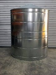 200 Gallon Steel Vertical Rainwater Harvesting Tank