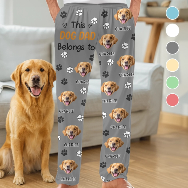 Custom Photo Pajama Pants - Personalized Christmas Birthday Gifts For Dog Cat Lovers, Dog Dad And Mom, Cat Owners - Paws And Whiskers Warm Our Hearts