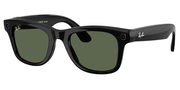 Ray-Ban Meta Wayfarer Sunglasses (Gen 2) 53mm in Shiny Black with G-15 Green Lenses - RW4012-6017153