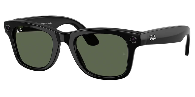 Ray-Ban Meta Wayfarer Sunglasses (Gen 2) 53mm in Shiny Black with G-15 Green Lenses - RW4012-6017153