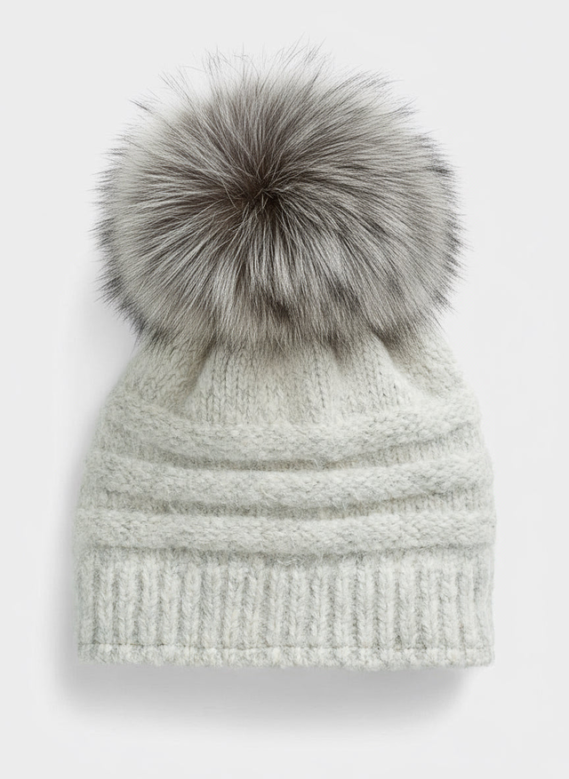 Lama Alpaca Fur Beanie