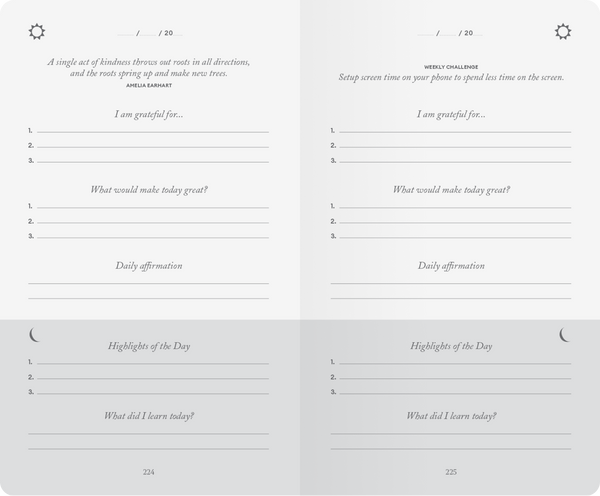 The Five Minute Journal - Ditsy Tulip