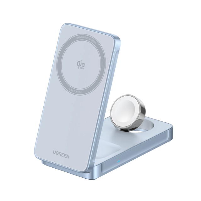 UGREEN MagFlow 3-in-1 Magnetic Wireless Charger (Qi2 25W, MagSafe-Compatible)