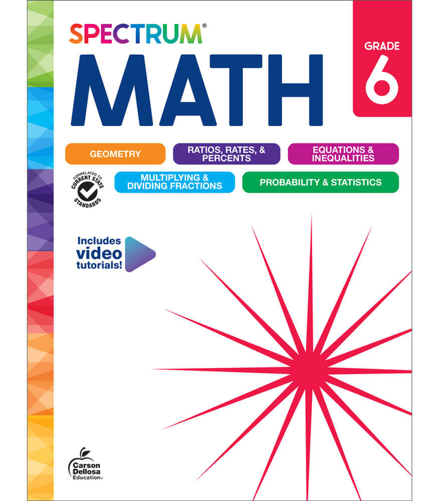 New Spectrum Math Workbook Grade 6 eBook (PDF)