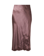 Berry Embroidered Slip Skirt