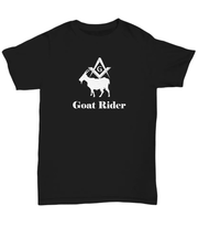 Master Mason Blue Lodge T-Shirt - Goat Rider 100%Cotton