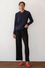 The Baby Rib Scallop Pant