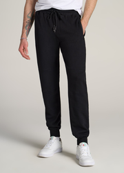 Wearever French Terry Joggers for Tall Men in Black