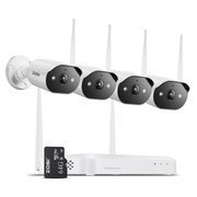 C302 3MP 8 Channel Wi-Fi 6 Security Camera System + Built-in 64GB SD Card/ 1TB HDD