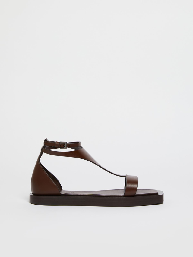 Flat leather sandals - VELAFLAT