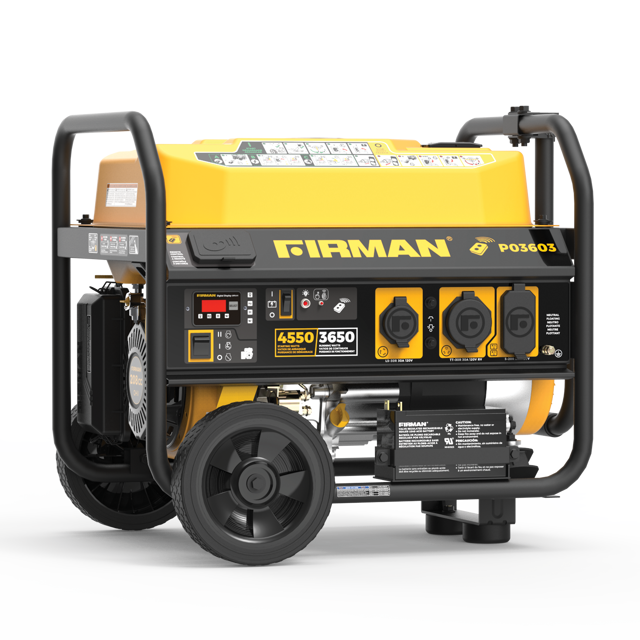 4550/3650 Watt Remote Start Gas Portable Generator cETL Certified With Wheel Kit