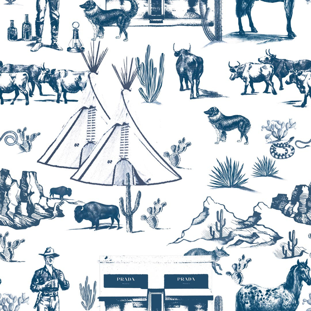 Marfa Toile Peel & Stick Wallpaper