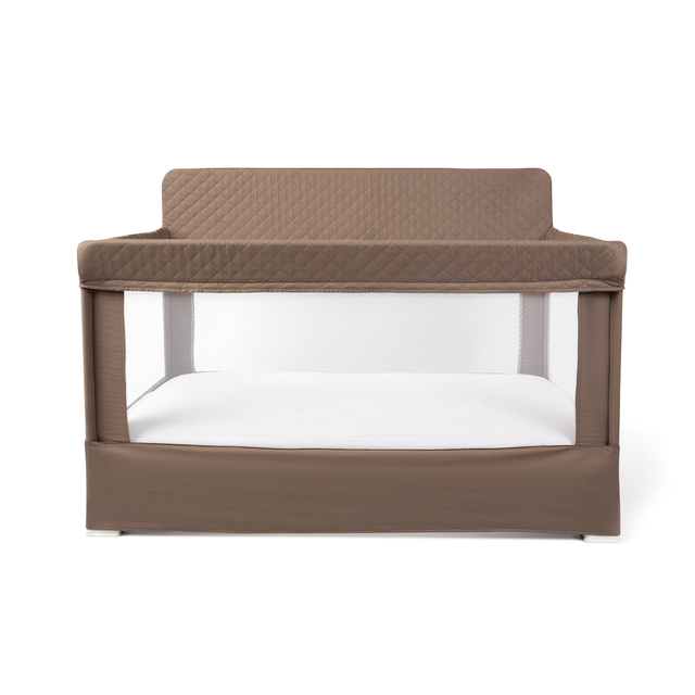 Lunaire Full Size Mesh Crib and Playard - Organic Mocha