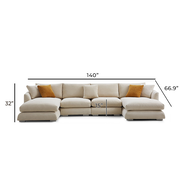 Feathers U-Sectional