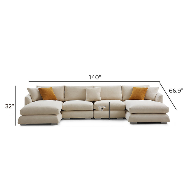 Feathers U-Sectional
