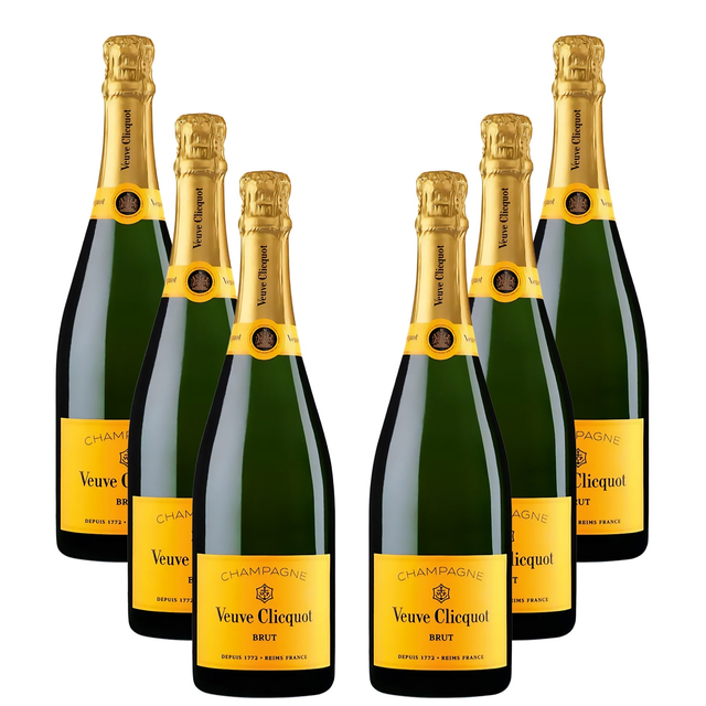 Veuve Clicquot Brut Yellow Label Champagne 6 X 750ml