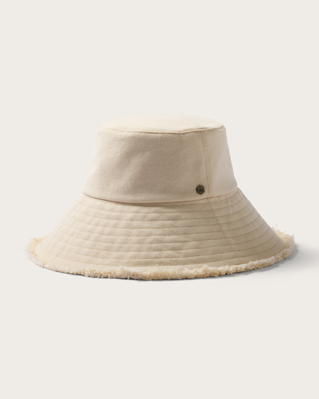 Ibiza Wide Brim Bucket in Seedpearl