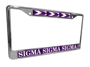 Sigma Sigma Sigma Top Selling  License Plate Frame
