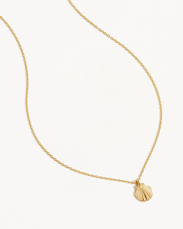 18k Gold Vermeil By the Shore Shell Necklace