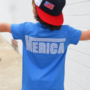 Blue Merica Bamboo Pocket Tee