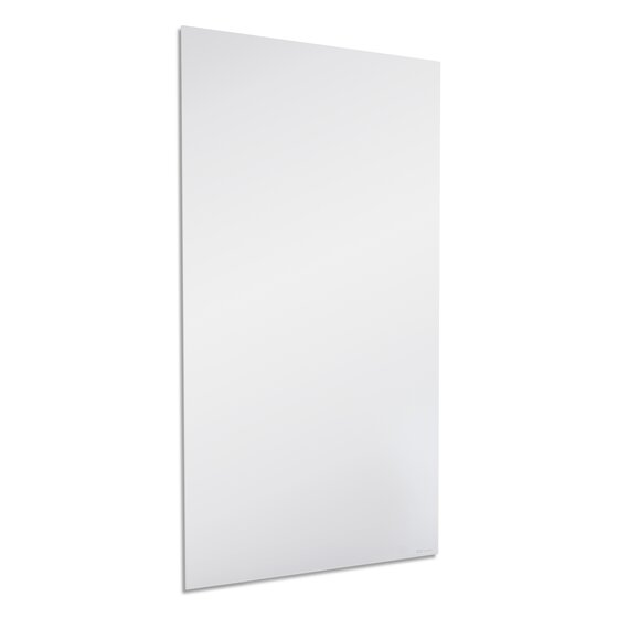 Quartet® InvisaMount® Magnetic Glass Dry-Erase Board, 42" x 74", Vertical, White Surface, Frameless