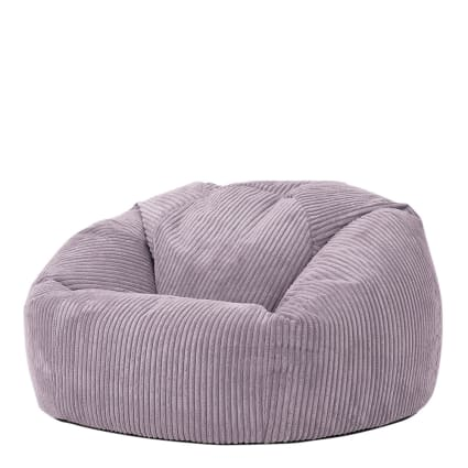 Pouf velours côtelé violet lavande