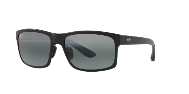 MAUI JIM 439 Pokowai Arch Black Matte - Unisex Sunglasses, Neutral Grey Polarized Lens