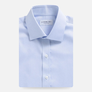 The Light Blue Sanders Non Iron Fine Twill Custom Shirt