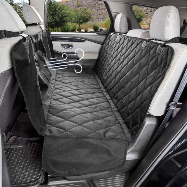 Rear Seat Cover with Hammock Mesh Window
